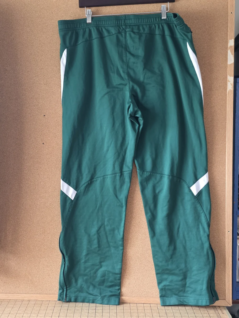 Vintage Adidas Climacool MT14 Track Pants Green XL Y2K Sporty Retro